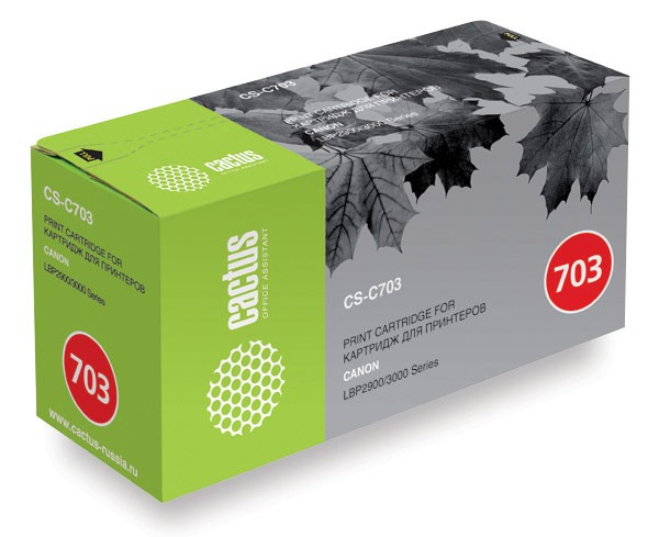 Картридж CACTUS CS-C703 для принтеров CANON LBP2900/LBP3000 2000 стр.