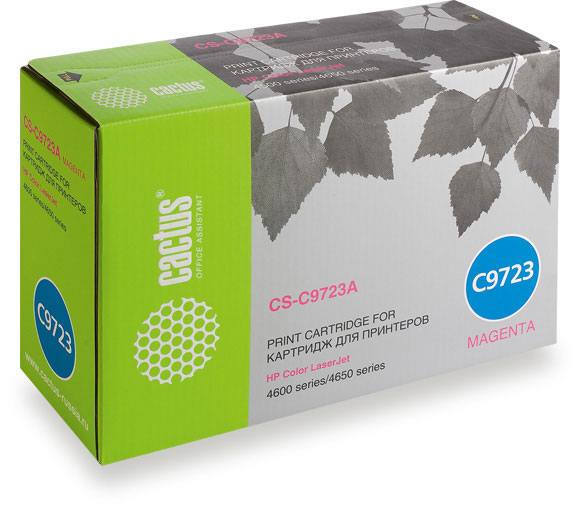 Картридж CACTUS CS-C9723A для принтеров HP Color LaserJet 4600 series/ 4650 series , пурпурный, 8000