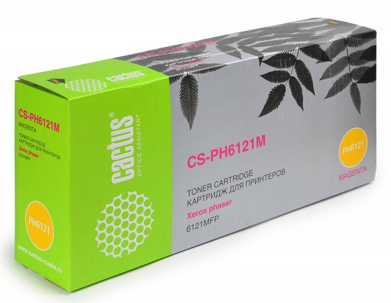 Картридж CACTUS CS-PH6121M для принтеров Xerox Phaser 6121, magenta, 2600 стр