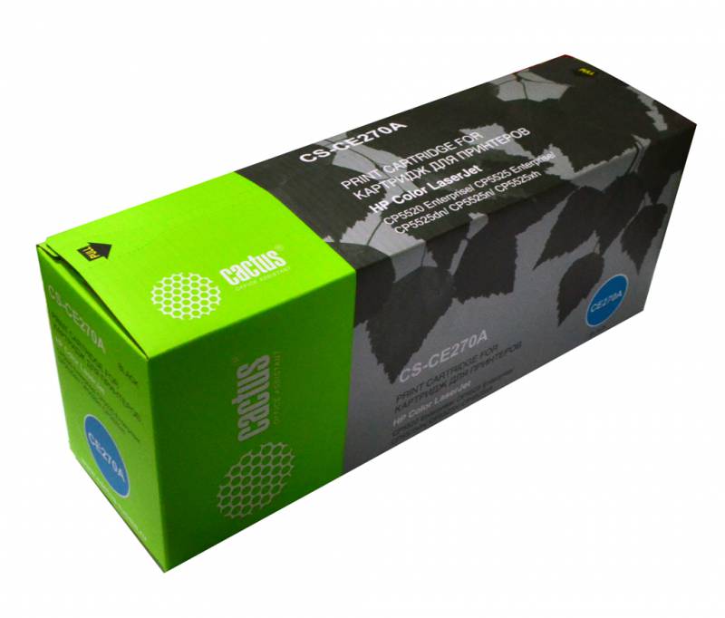 Тонер Картридж Cactus CS-CE270A черный для HP LJ Ent CP5525 (13000стр.)