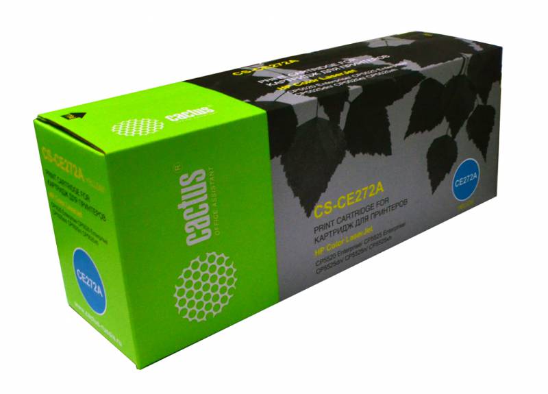 Тонер Картридж Cactus CS-CE272A желтый для HP LJ Ent CP5525 (15000стр.)